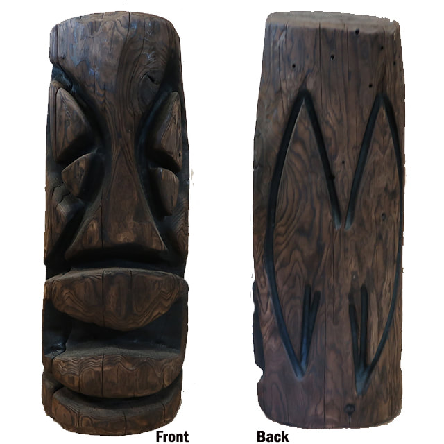 Redwood Tiki Pole Cook Island / Maori by Bosko 72 x 8 Inches - Free  shipping cont'l US